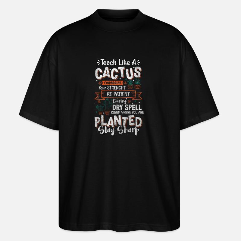 Eau de cacture - T-shirt bio Blaster 2.0 coupe oversize Stanley/Stella Unisexe - noir