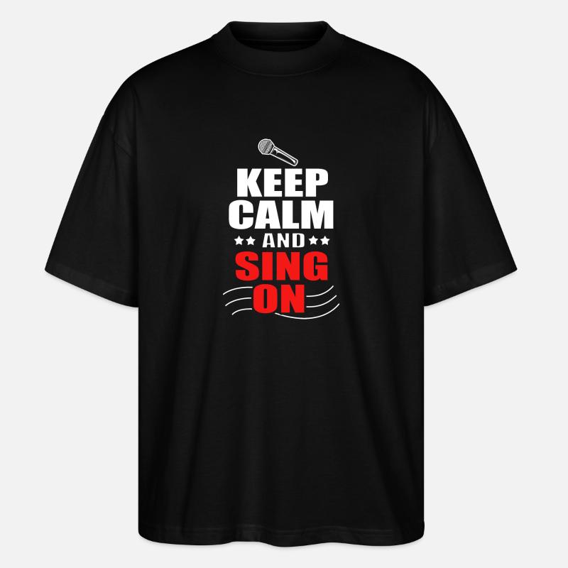 Karaoke - Stanley/Stella Oversized Unisex Bio T-Shirt Blaster 2.0 - Schwarz