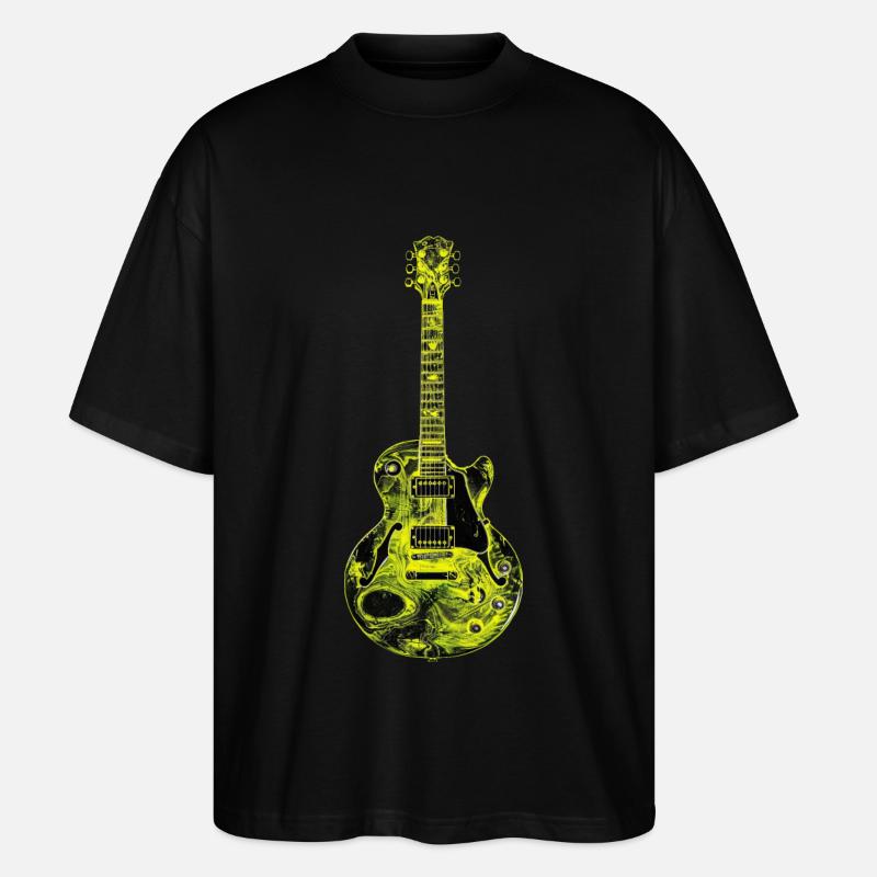 Gitarre - Stanley/Stella Oversized Unisex Bio T-Shirt Blaster 2.0 - Schwarz