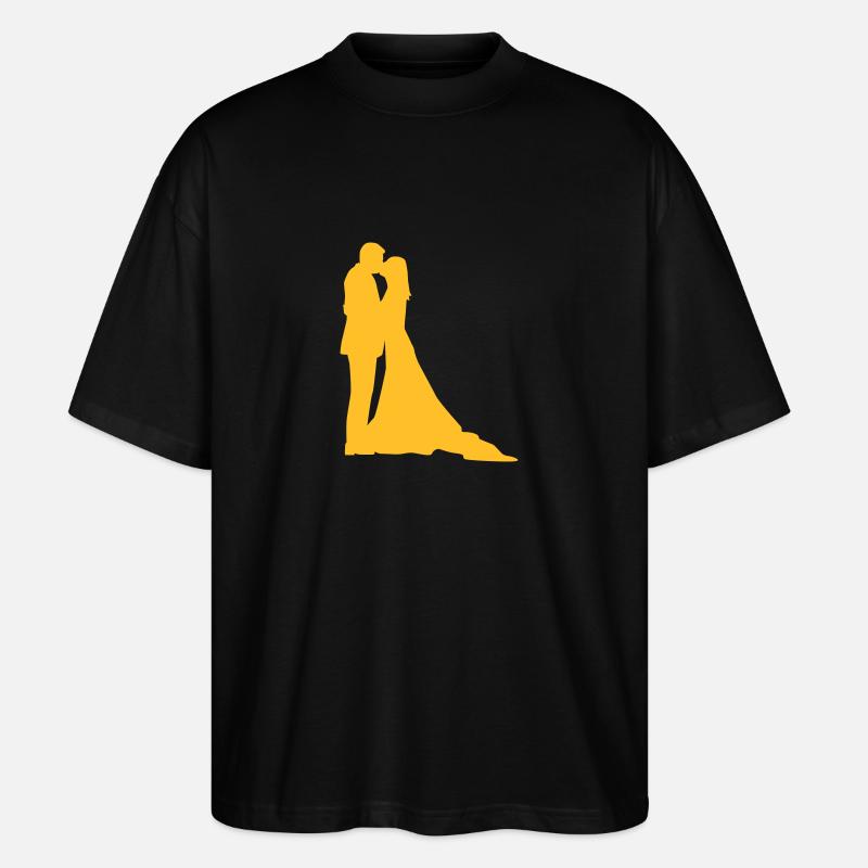 Hochzeit - Stanley/Stella Oversized Unisex Bio T-Shirt Blaster 2.0 - Schwarz
