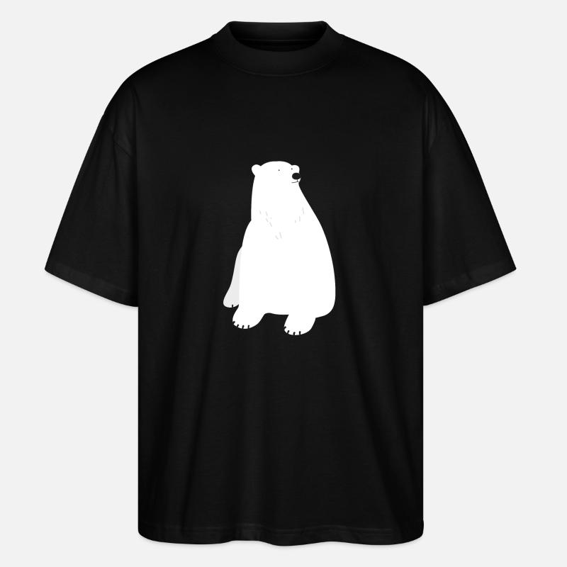 Eisbär - Stanley/Stella Oversized Unisex Bio T-Shirt Blaster 2.0 - Schwarz