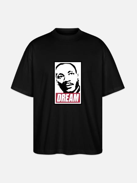 Obey x Dream MLK - Stanley/Stella Oversized Unisex Organic T-shirt Blaster 2.0 - black