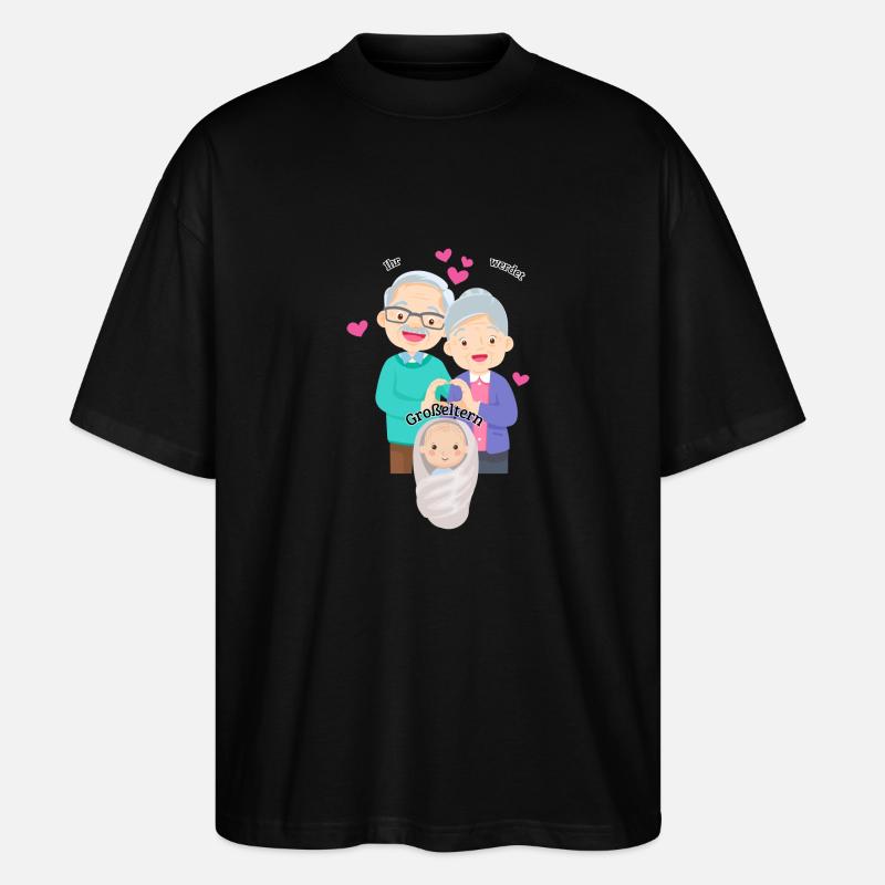 Ihr werdet Großeltern - Stanley/Stella Oversized Unisex Bio T-Shirt Blaster 2.0 - Schwarz