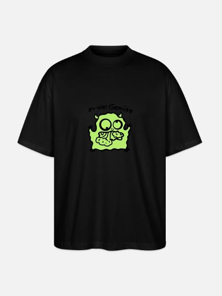 too much vegetables - Stanley/Stella Oversized Unisex Organic T-shirt Blaster 2.0 - black