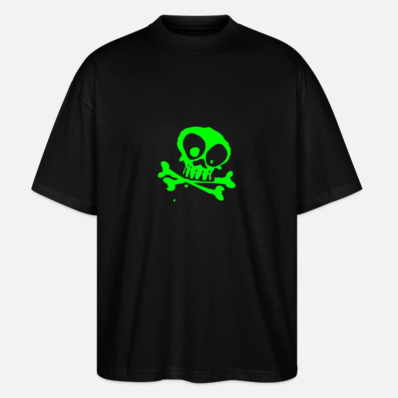 bone - Stanley/Stella Oversized Unisex Bio T-Shirt Blaster 2.0 - Schwarz
