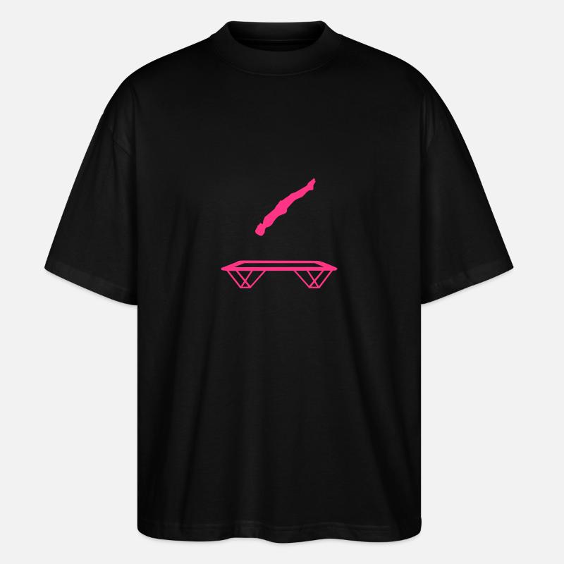 Trampolin - Stanley/Stella Oversized Unisex Bio T-Shirt Blaster 2.0 - Schwarz