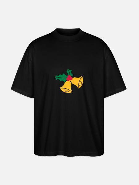 Bells Christmas - Stanley/Stella Oversized Unisex Organic T-shirt Blaster 2.0 - black