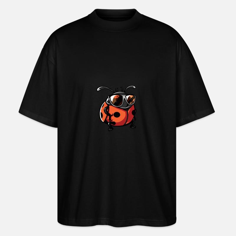 Marienkäfer Cool Tier - Stanley/Stella Oversized Unisex Bio T-Shirt Blaster 2.0 - Schwarz