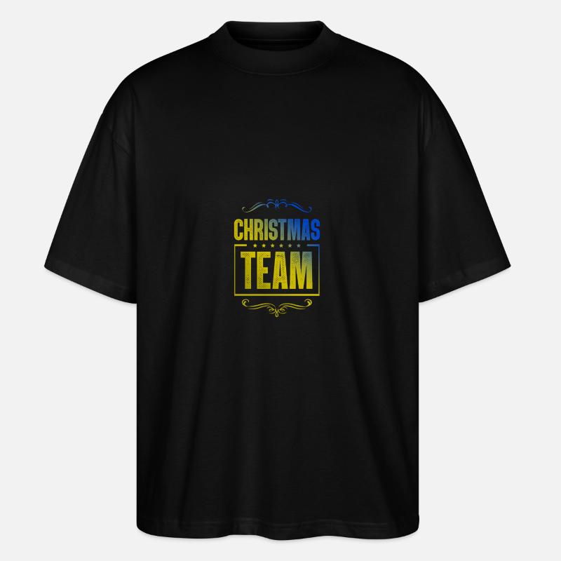 Christmas Crew - Stanley/Stella Oversized Unisex Bio T-Shirt Blaster 2.0 - Schwarz