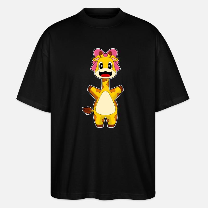Arc de girafe - T-shirt bio Blaster 2.0 coupe oversize Stanley/Stella Unisexe - noir