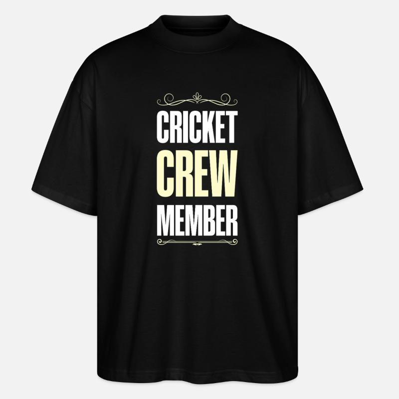 Équipe de cricket - T-shirt bio Blaster 2.0 coupe oversize Stanley/Stella Unisexe - noir