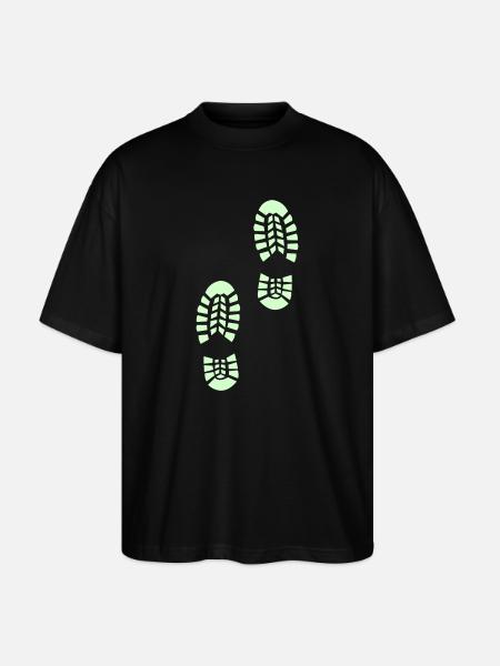 Outdoor footpath - Stanley/Stella Oversized Unisex Organic T-shirt Blaster 2.0 - black