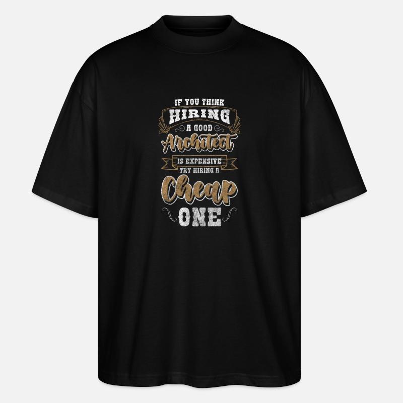 Métier d’architecte Architecture - T-shirt bio Blaster 2.0 coupe oversize Stanley/Stella Unisexe - noir