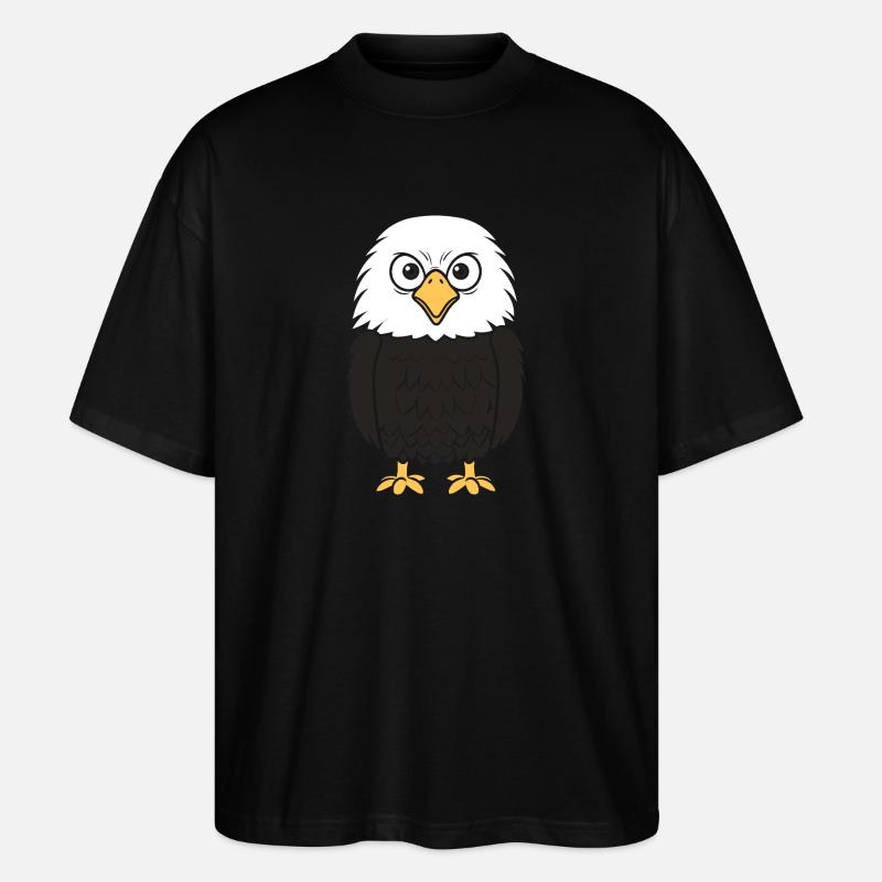 Adler-Vogel - Stanley/Stella Oversized Unisex Bio T-Shirt Blaster 2.0 - Schwarz