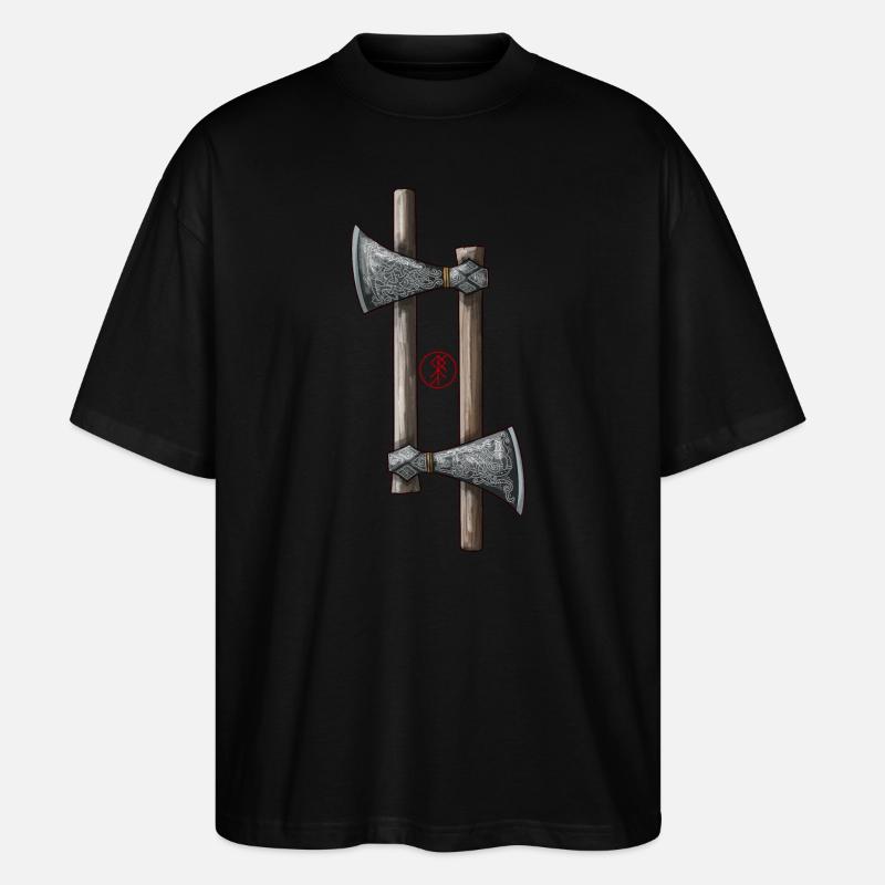 Mammenaxt - Stanley/Stella Oversized Unisex Bio T-Shirt Blaster 2.0 - Schwarz