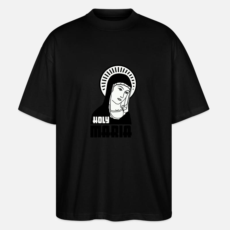 Holy Maria - Stanley/Stella Oversized Unisex Bio T-Shirt Blaster 2.0 - Schwarz