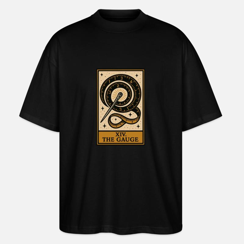 Die genaue Tarot-Nähprobe - Stanley/Stella Oversized Unisex Bio T-Shirt Blaster 2.0 - Schwarz