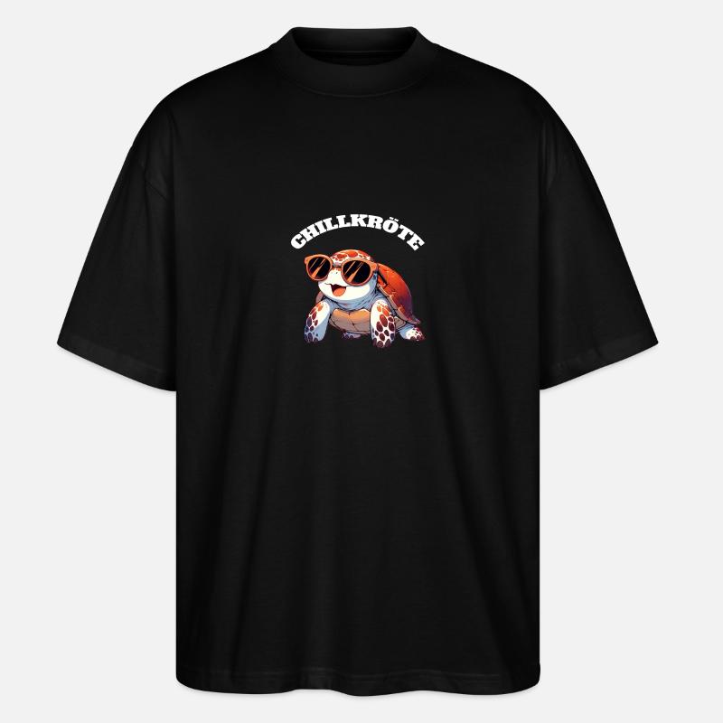 Tortue crapaud froide - T-shirt bio Blaster 2.0 coupe oversize Stanley/Stella Unisexe - noir