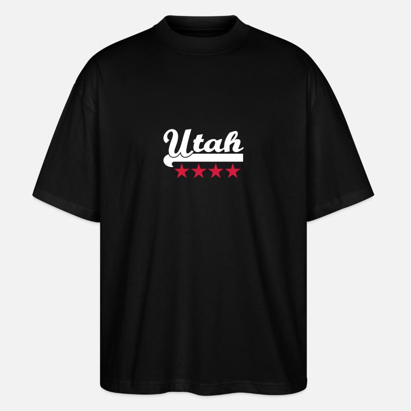 utah - Stanley/Stella Oversized Unisex Bio T-Shirt Blaster 2.0 - Schwarz