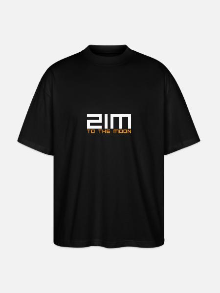 Bitcoin to the Moon - Stanley/Stella Oversized Unisex Bio T-Shirt Blaster 2.0 - Schwarz