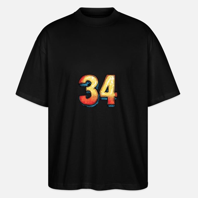 Bande dessinée à 34 numéros - T-shirt bio Blaster 2.0 coupe oversize Stanley/Stella Unisexe - noir
