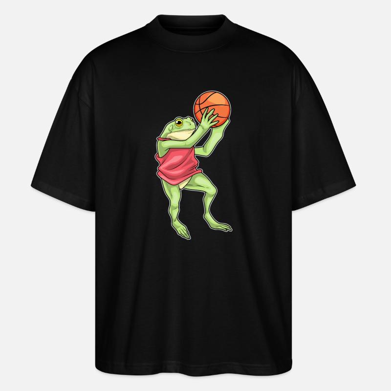 grenouille basketteur basketteur - T-shirt bio Blaster 2.0 coupe oversize Stanley/Stella Unisexe - noir