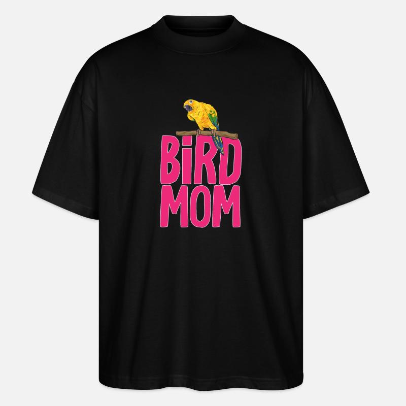 Perruche, Perroquet, Perruche, Oiseau - T-shirt bio Blaster 2.0 coupe oversize Stanley/Stella Unisexe - noir