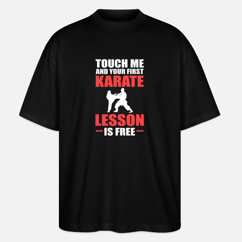 Karate Selbstverteidigung - Stanley/Stella Oversized Unisex Bio T-Shirt Blaster 2.0 - Schwarz