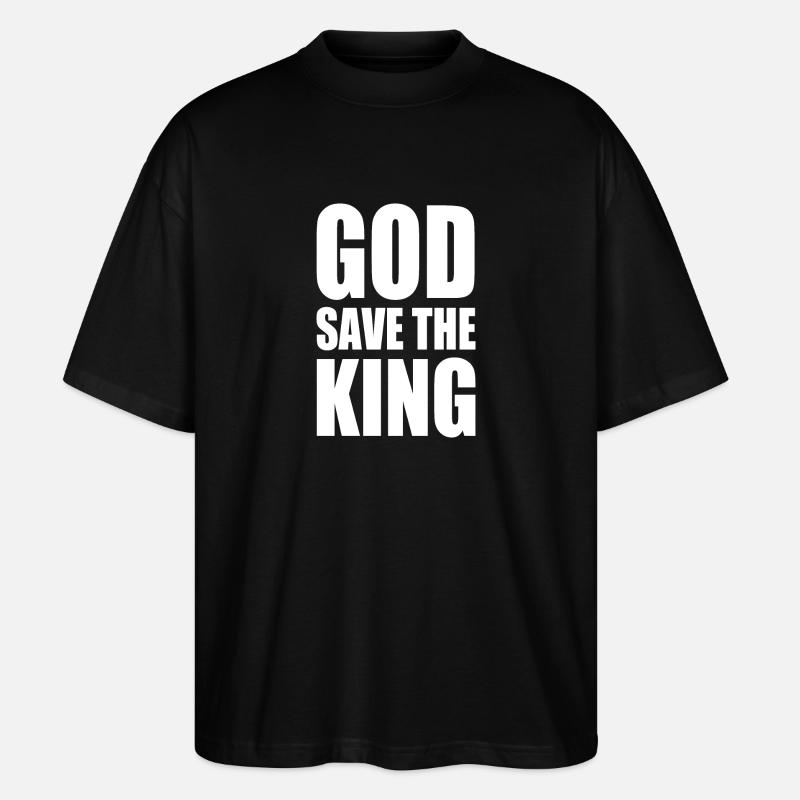 god save the king - Stanley/Stella Oversized Unisex Bio T-Shirt Blaster 2.0 - Schwarz