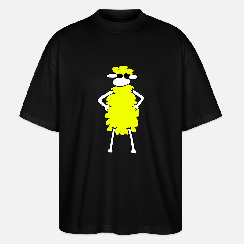 Sheep cool! - T-shirt bio Blaster 2.0 coupe oversize Stanley/Stella Unisexe - noir