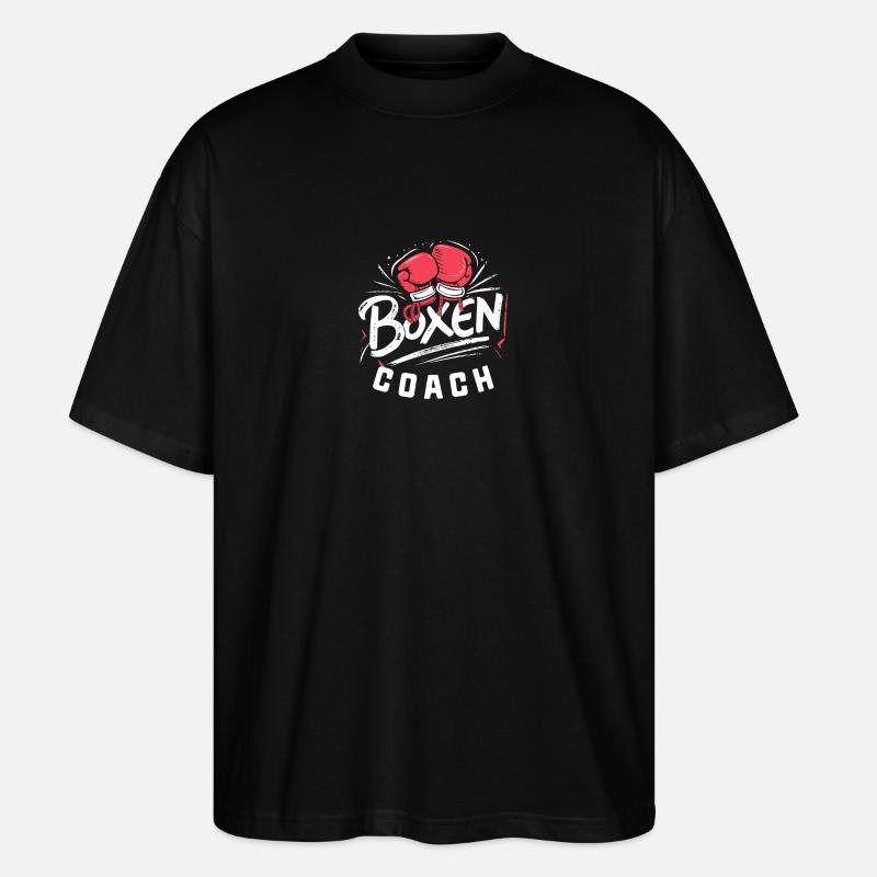 Boxsport-Coach - Stanley/Stella Oversized Unisex Bio T-Shirt Blaster 2.0 - Schwarz