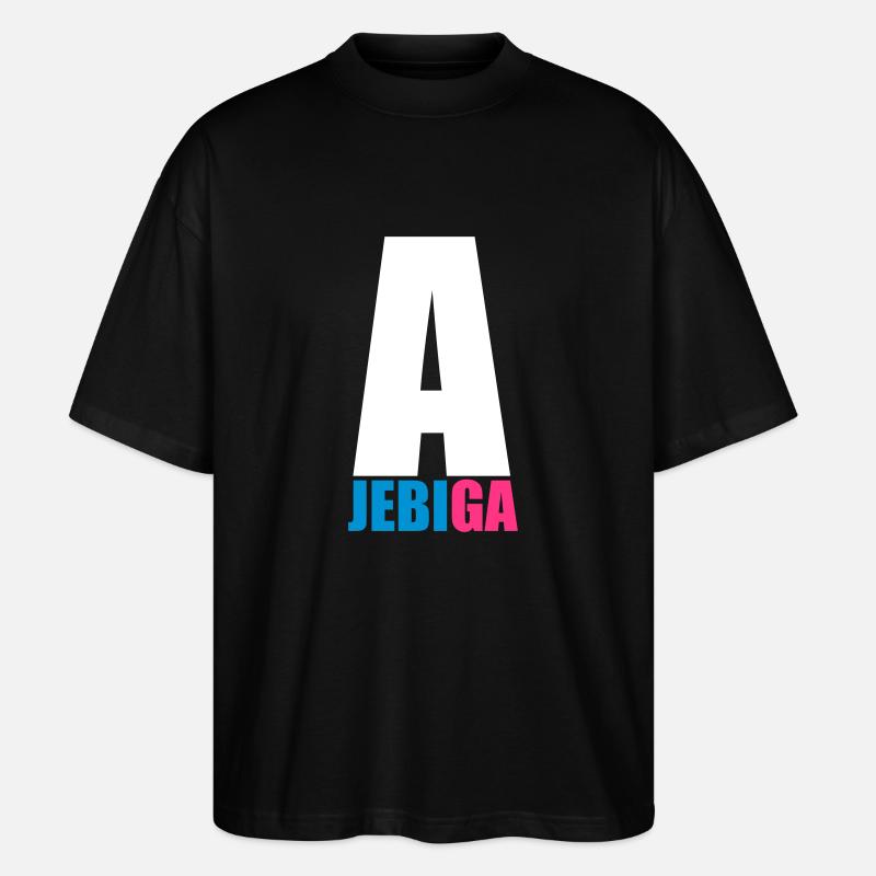 A JEBI GA - Stanley/Stella Oversized Unisex Bio T-Shirt Blaster 2.0 - Schwarz