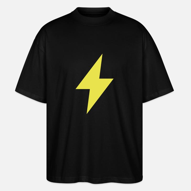 Blitz Symbol - Thunder - Flash - Stanley/Stella Oversized Unisex Bio T-Shirt Blaster 2.0 - Schwarz