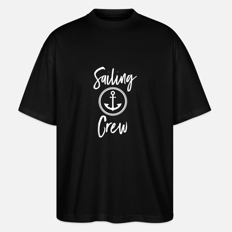 Sailing Crew - Stanley/Stella Oversized Unisex Bio T-Shirt Blaster 2.0 - Schwarz