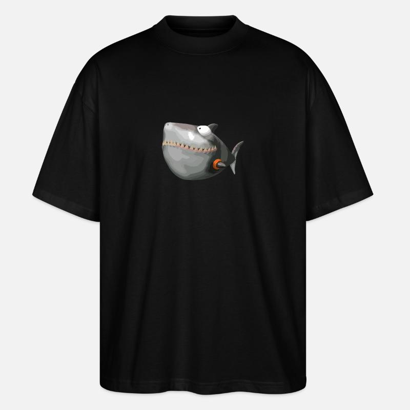 SharkMops - Stanley/Stella Oversized Unisex Bio T-Shirt Blaster 2.0 - Schwarz