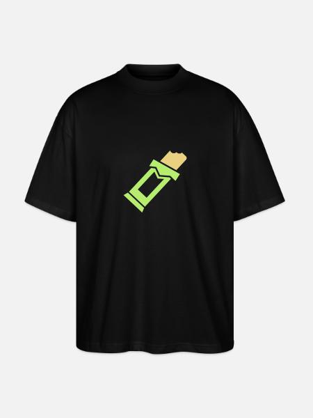 Chocolate bar - Stanley/Stella Oversized Unisex Organic T-shirt Blaster 2.0 - black