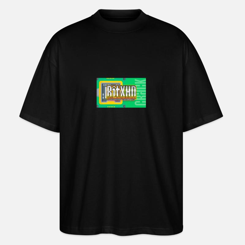 BitCoin X HDwallet Privatekey Cracker - Stanley/Stella Oversized Unisex Bio T-Shirt Blaster 2.0 - Schwarz
