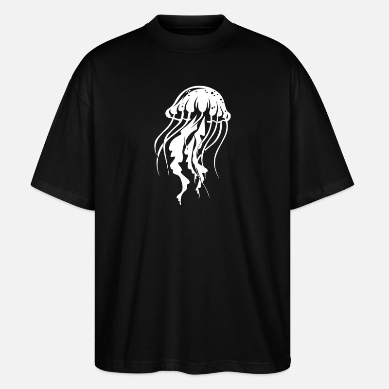 Méduse - T-shirt bio Blaster 2.0 coupe oversize Stanley/Stella Unisexe - noir