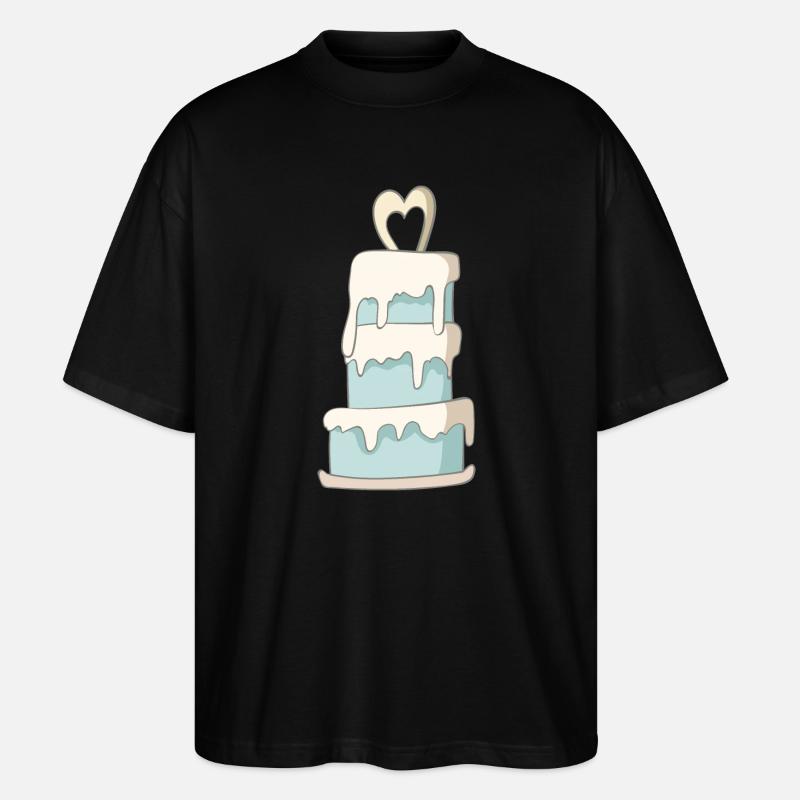 Gâteau de mariage - T-shirt bio Blaster 2.0 coupe oversize Stanley/Stella Unisexe - noir