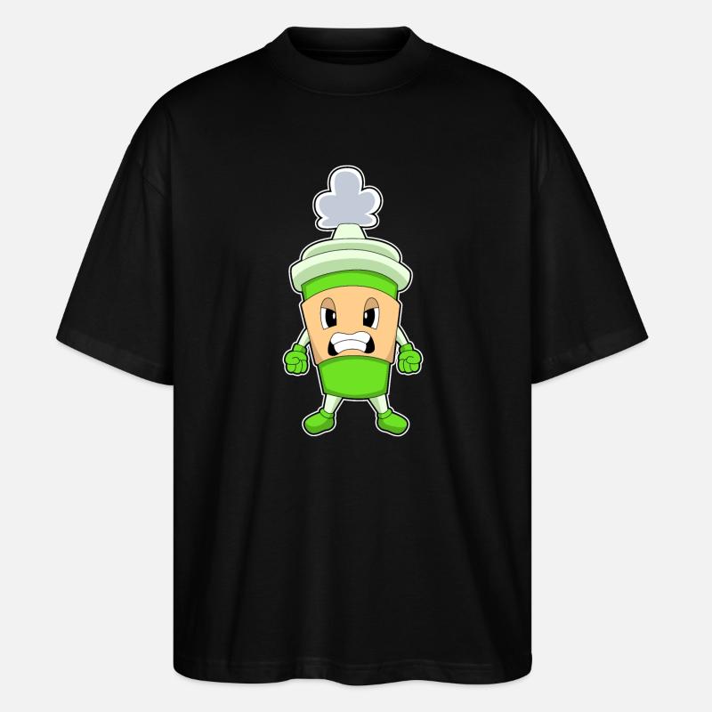 Mauvais café - T-shirt bio Blaster 2.0 coupe oversize Stanley/Stella Unisexe - noir