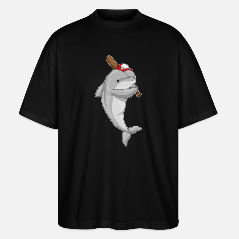 Dolphin Baseball Baseball Bats - T-shirt bio Blaster 2.0 coupe oversize Stanley/Stella Unisexe - noir