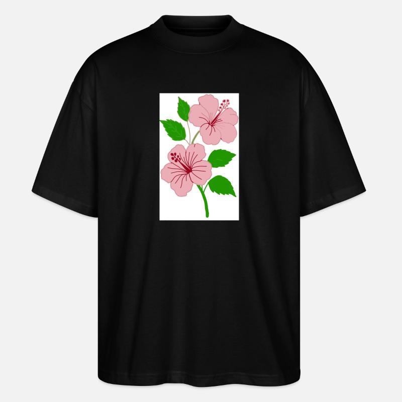 Hibiscus - T-shirt bio Blaster 2.0 coupe oversize Stanley/Stella Unisexe - noir