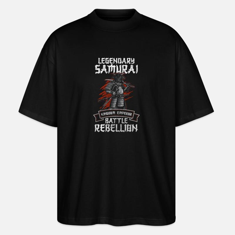 Japan Ehre Ninja - Stanley/Stella Oversized Unisex Bio T-Shirt Blaster 2.0 - Schwarz