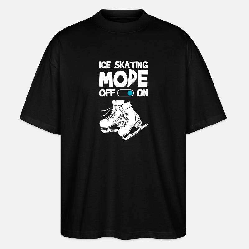 Eislaufen Kunst Hobby Eisbahn - Stanley/Stella Oversized Unisex Bio T-Shirt Blaster 2.0 - Schwarz
