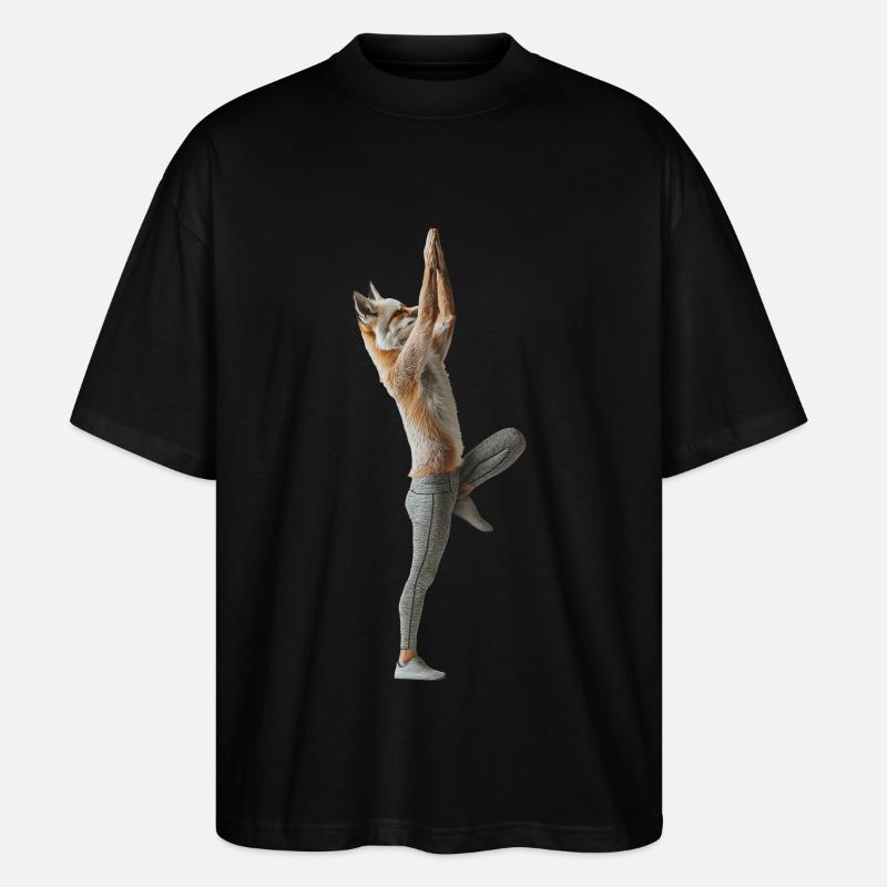 Fuchs - Stanley/Stella Oversized Unisex Bio T-Shirt Blaster 2.0 - Schwarz