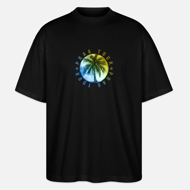 Vacances à Prague Tour - T-shirt bio Blaster 2.0 coupe oversize Stanley/Stella Unisexe - noir