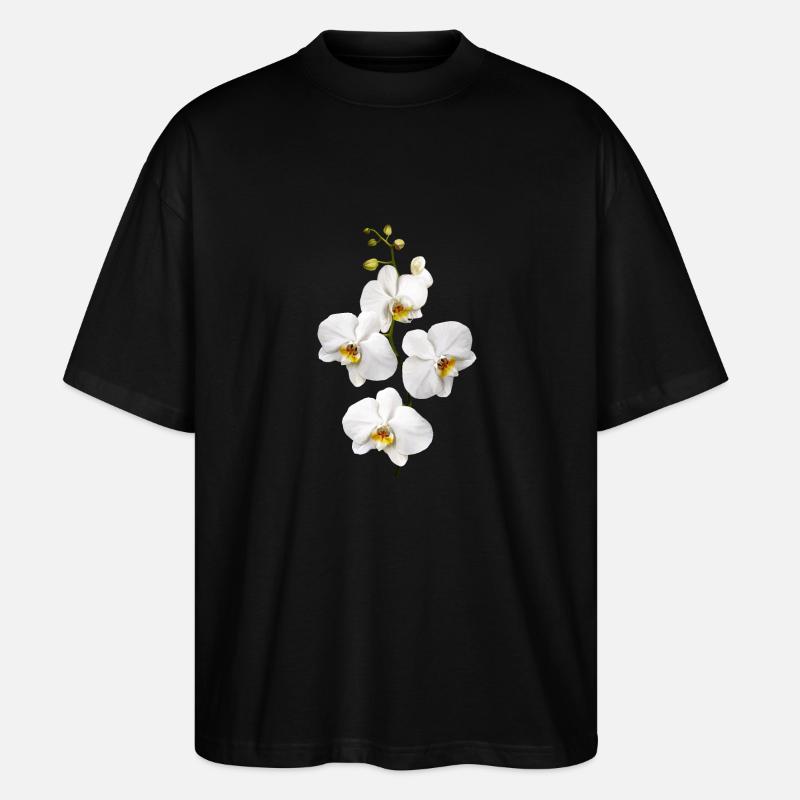 Orchidées - T-shirt bio Blaster 2.0 coupe oversize Stanley/Stella Unisexe - noir