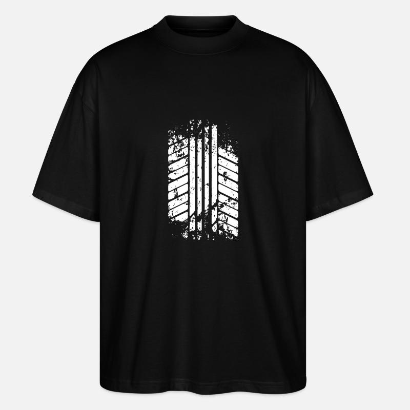Reifen PS Spur - Stanley/Stella Oversized Unisex Bio T-Shirt Blaster 2.0 - Schwarz