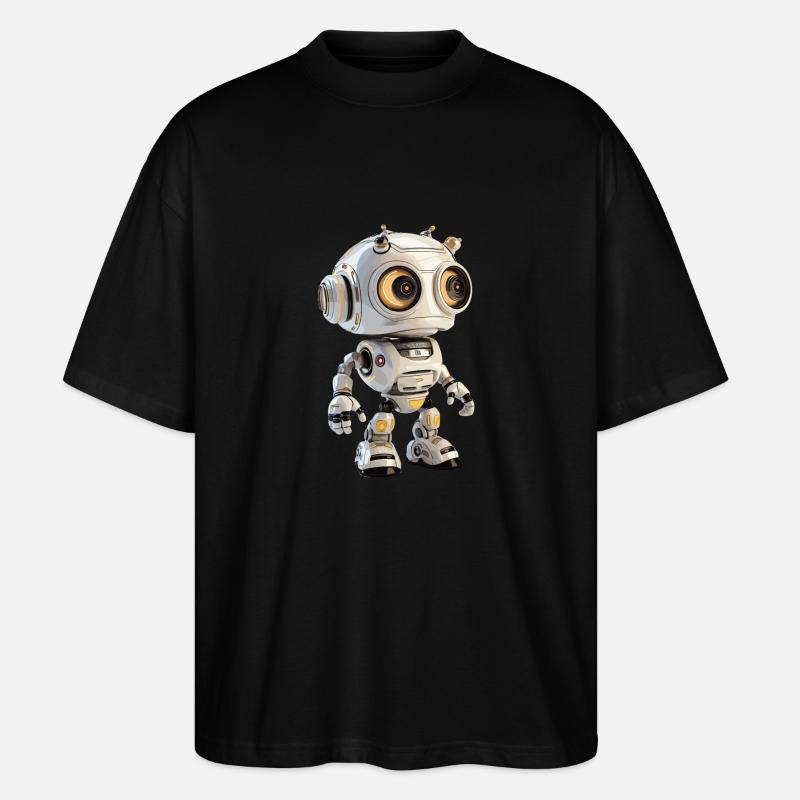kleiner Robot - Stanley/Stella Oversized Unisex Bio T-Shirt Blaster 2.0 - Schwarz