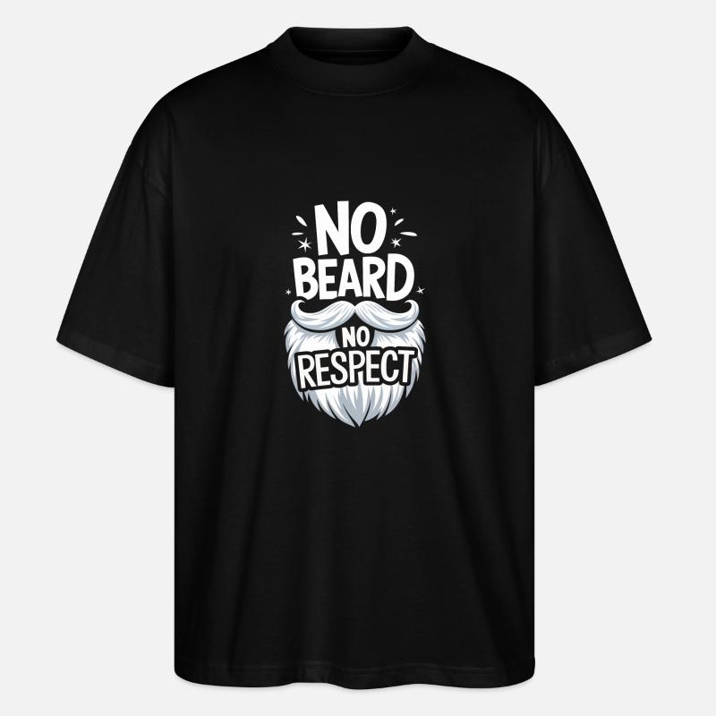 Beard Mustache Bearded Men - Stanley/Stella Oversized Unisex Organic T-shirt Blaster 2.0 - black
